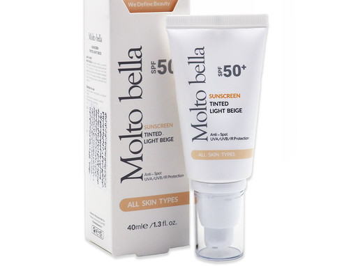 ضد آفتاب ضدلک SPF50 رنگی بژ روشن مولتو بلا 40 میلی لیتر